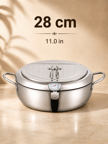 🔥304 Stainless Steel Deep Fryer Pot