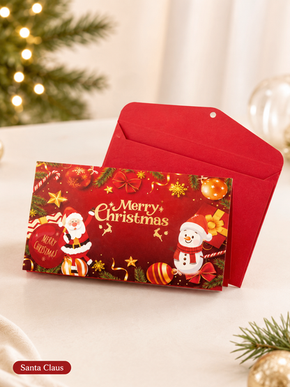 🎁6-Slot Christmas Cash Gift Envelope