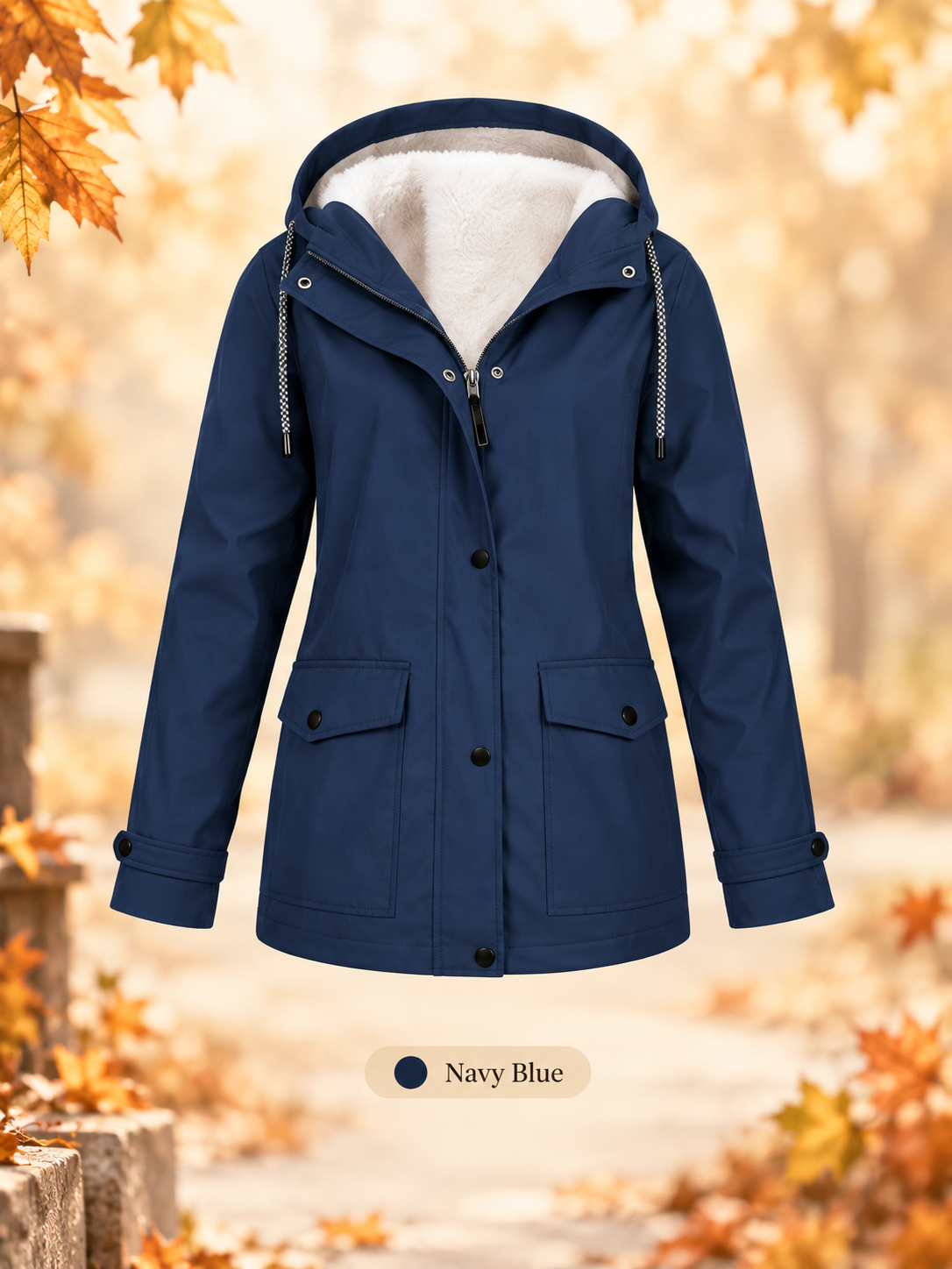 ❤️‍🔥 Women's Plush-Lined Windproof Hooded Jacket