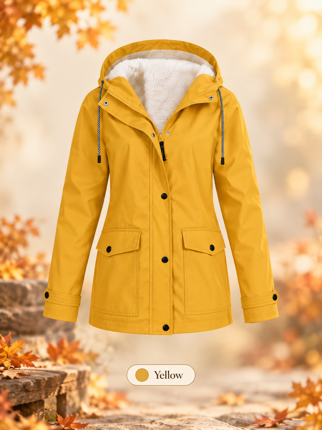 ❤️‍🔥 Women's Plush-Lined Windproof Hooded Jacket