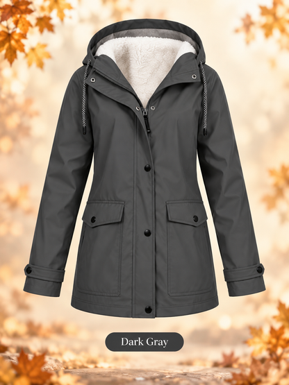 ❤️‍🔥 Women's Plush-Lined Windproof Hooded Jacket