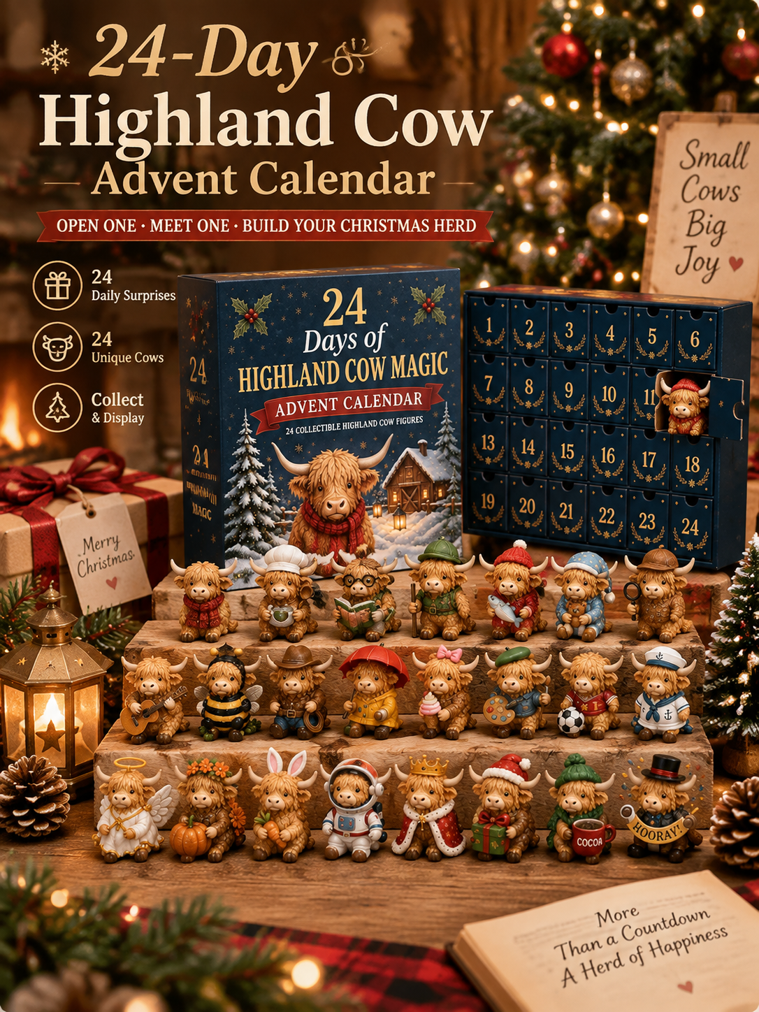 🎁24-Day Highland Cow Advent Calendar