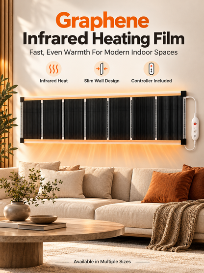 🔥3-Second Rapid Heating Honeycomb Graphene Far-Infrared Ceramic Wall Heater – Low Noise & Energy Efficient Indoor Wall Mount Heater