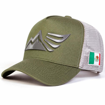 🦅 Mexican Eagle Label Trucker Hat