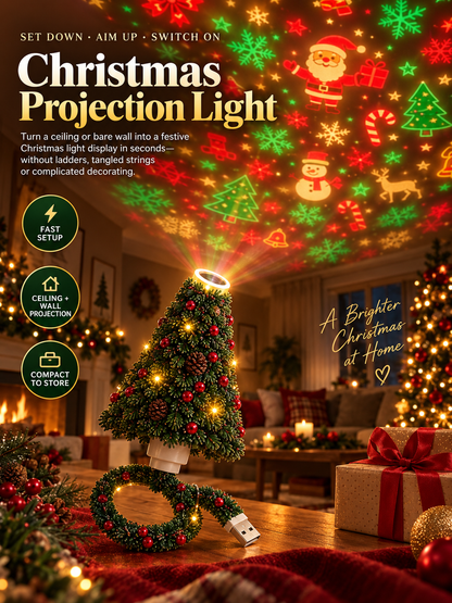 🎄 Cozy Christmas Tree LED Lamp – Festive Holiday Decorative Light