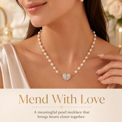 New Magnetic Pearl Heart Necklace🥰
