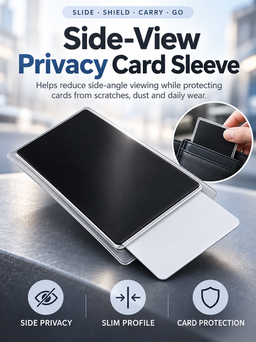 🛡️Side-View Privacy Card Sleeve - Protect your personal privacy