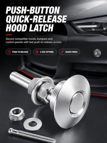 ⚙️Push-Button Quick-Release Hood Latch