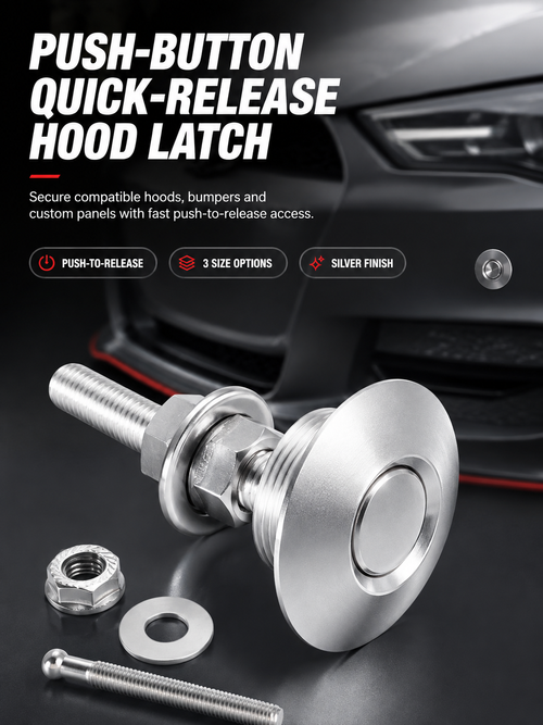 ⚙️Push-Button Quick-Release Hood Latch