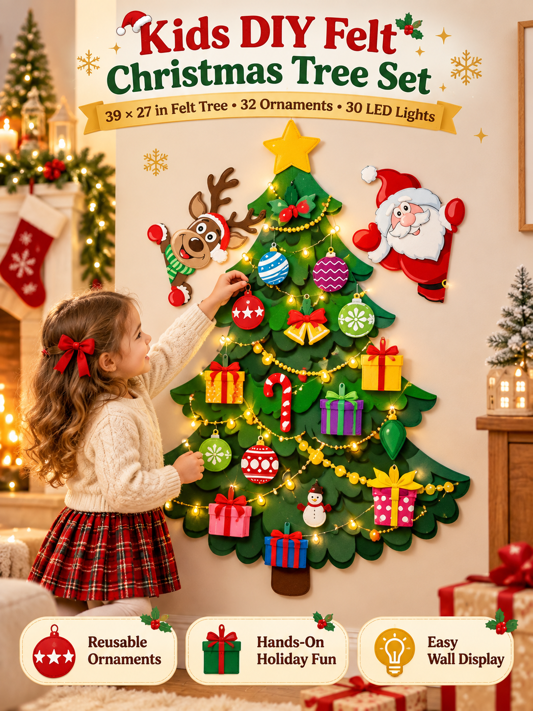 🎁DIY Felt Christmas Tree Set