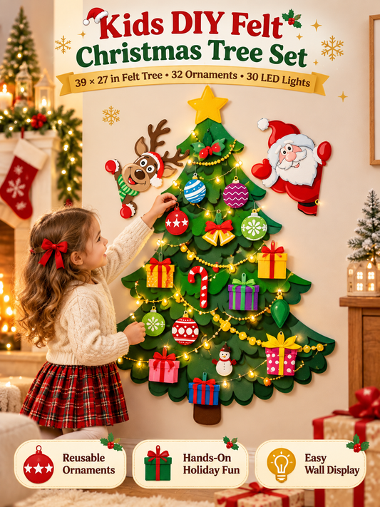 🎁DIY Felt Christmas Tree Set