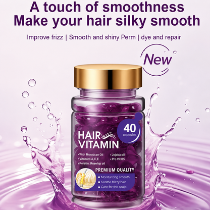 Hair Vitamin Capsules Infused with Violet Vitamins & Argan Oil for Color-Treated 💇‍♀️