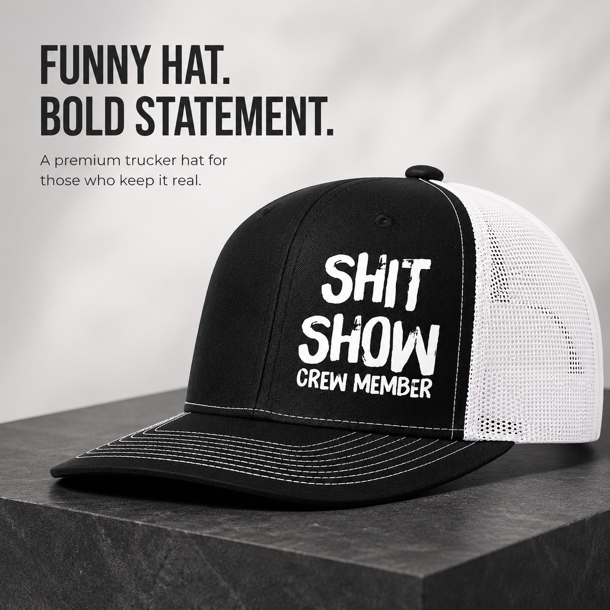 🧢 Same Irritating Dude, New Day Trucker Hat – Funny Adjustable Snapback Novelty Gift