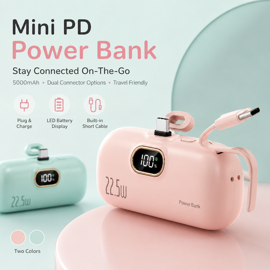 🔋 Mini Direct-Plug Power Bank