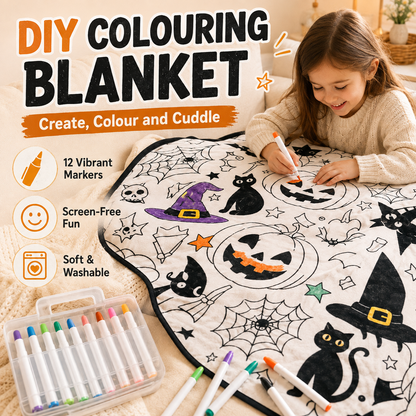 🎨✨DIY Coloring Blanket With Markers