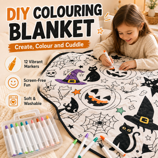 🎨✨DIY Coloring Blanket With Markers