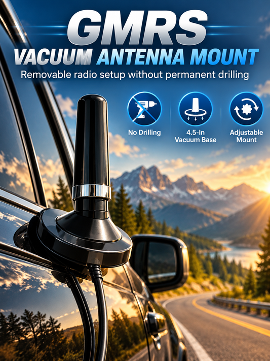 💯🔥 50% OFF - Universal GMRS Antenna Mount – Heavy-Duty Radio Antenna Bracket for Cars, SUVs, Trucks, Off-Road Vehicles & Boats