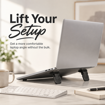 2 Pcs Zinc Alloy Foldable Laptop Stand