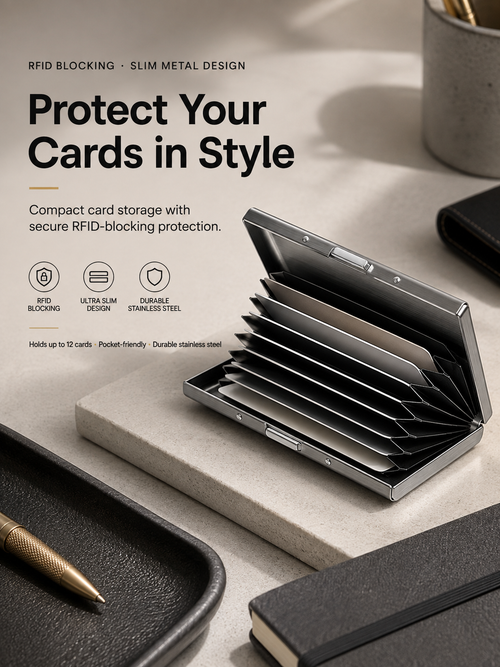 Hot Sale RFID Blocking Metal Card Holder