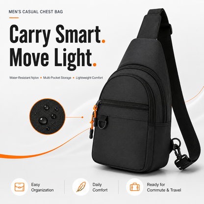 Waterproof Multi-pocket Crossbody Sling Bag