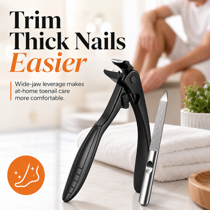 ✂️ Heavy-Duty Wide-Jaw Nail Clipper