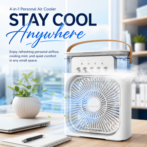 ❄️ 4-in-1 Personal Air Cooler