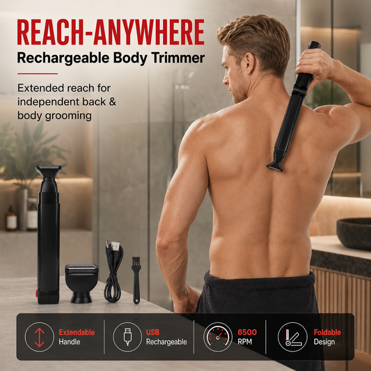 💪 Reach-Anywhere Rechargeable Body Trimmer