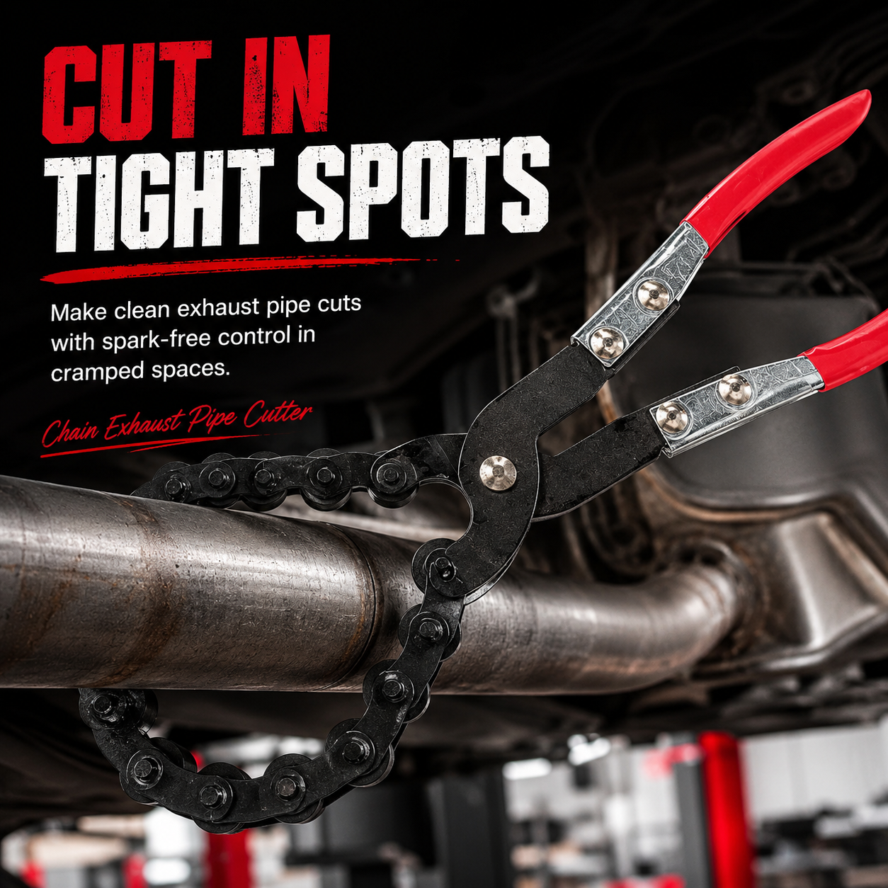 🔧 Professional Chain Exhaust Pipe Cutter