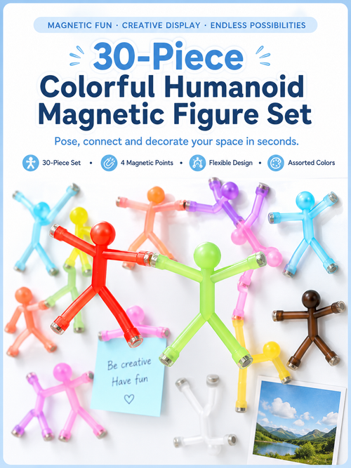 Magnetic Fidget Figures – 10PC Bend, Snap & Connect Set