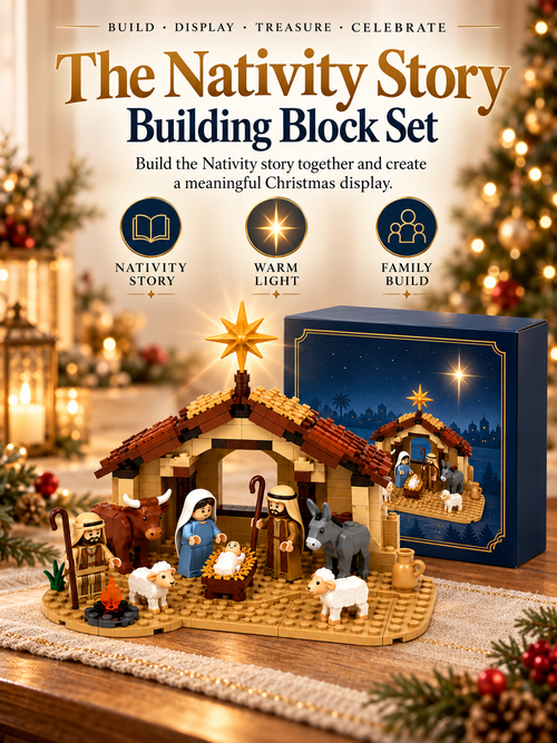 🔥 Build The Christmas Story – Nativity Scene Building Block Set