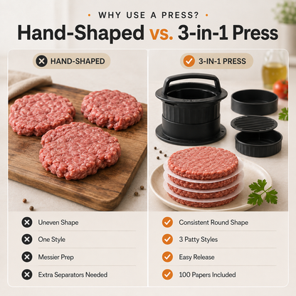 🔥 Burger Patty Press Kit – 30% OFF