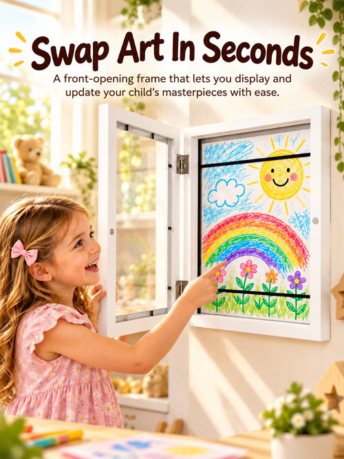 ✨ Kids Artwork Frame – Display & Store Your Child’s Creative Masterpieces