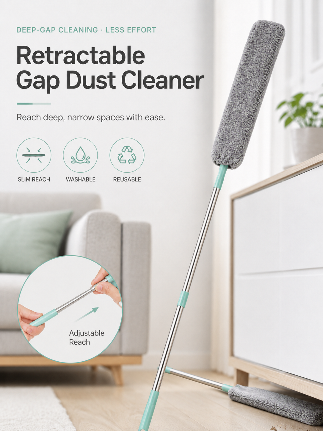 🔥Retractable Gap Dust Cleaner