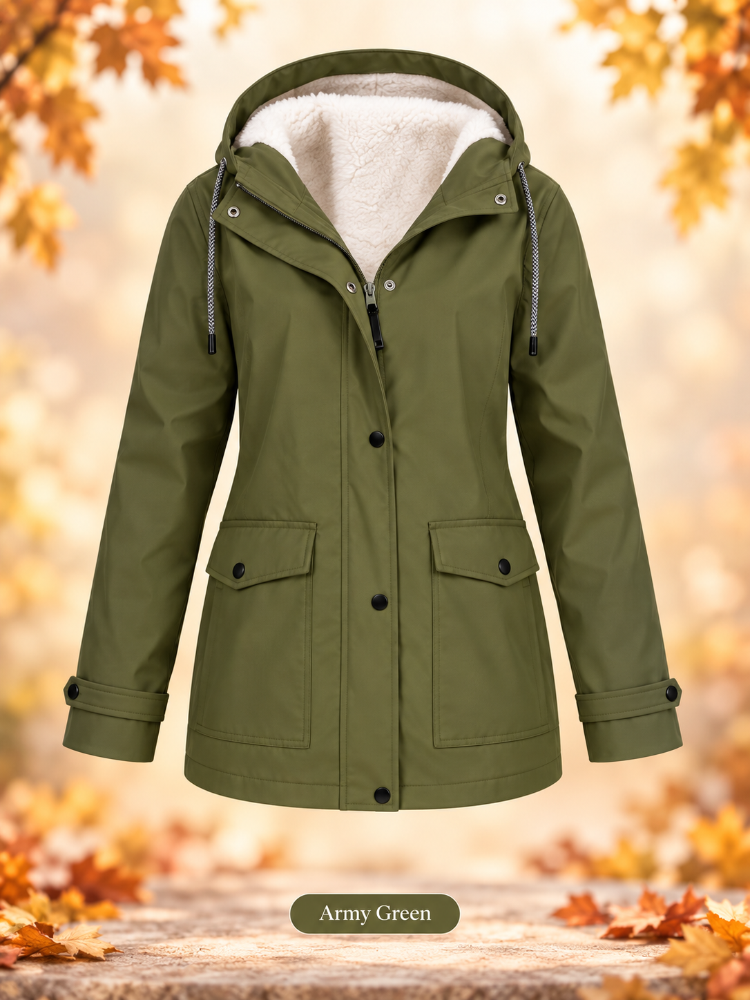 ❤️‍🔥 Women's Plush-Lined Windproof Hooded Jacket