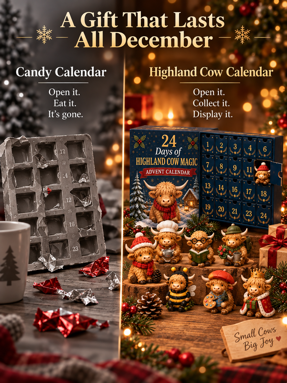 🎁24-Day Highland Cow Advent Calendar