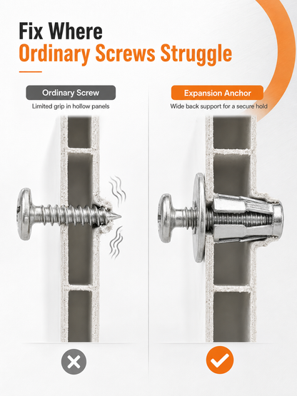 🔧Hollow Wall Expansion Anchor Screw Set