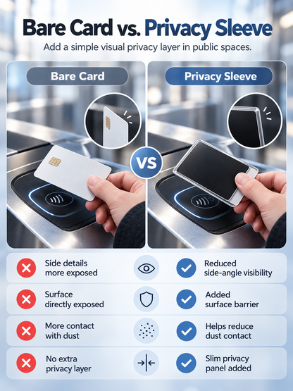 🛡️Side-View Privacy Card Sleeve - Protect your personal privacy