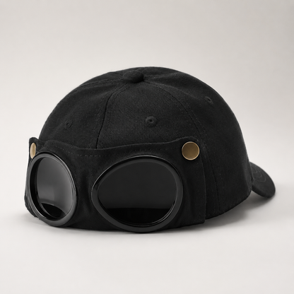 🧢 Men's Glasses-Friendly Pilot Cap