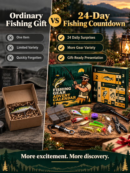 Fishing Advent Calendar – 24-Day Tackle & Lure Gift Set