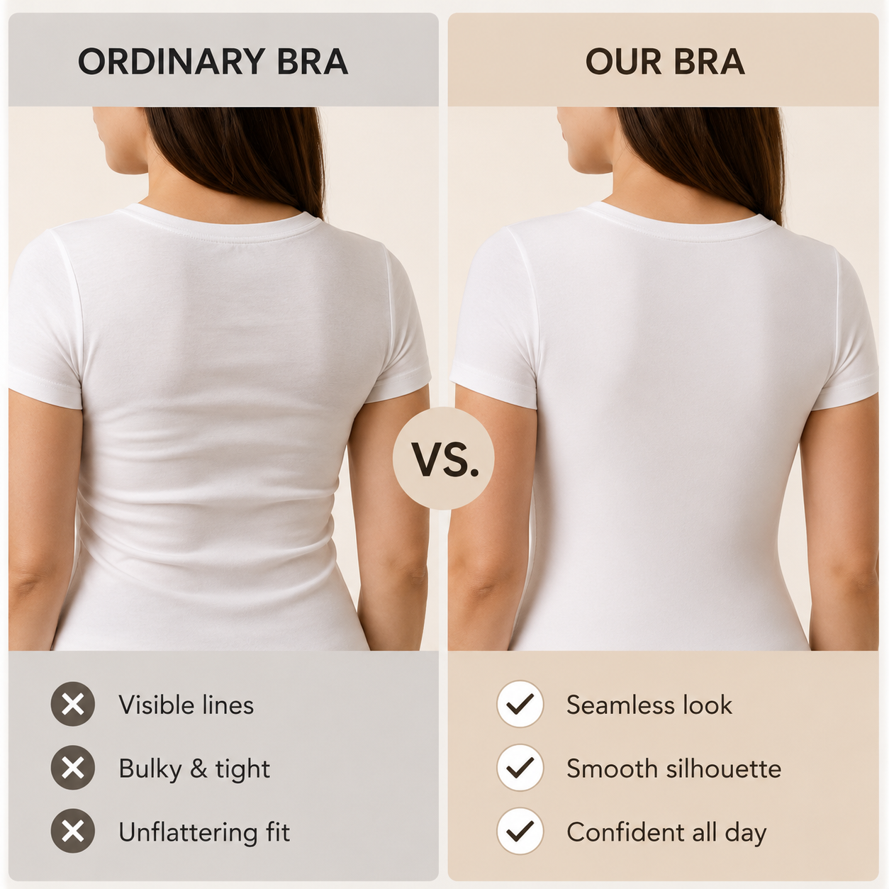 Seamless Wireless Sculpting Bra – Invisible Comfort & Natural Lift