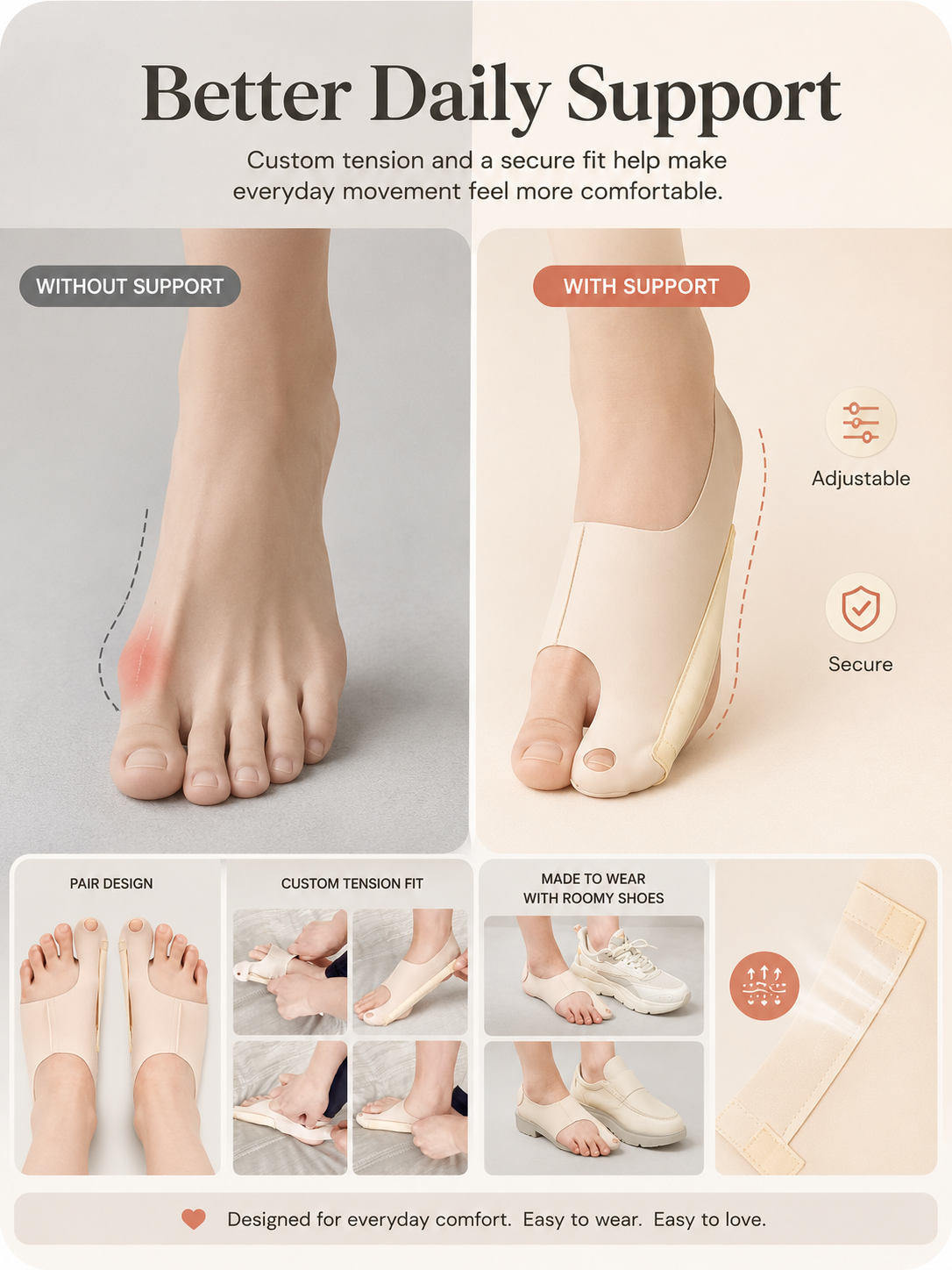 Adjustable Bunion Support Wrap