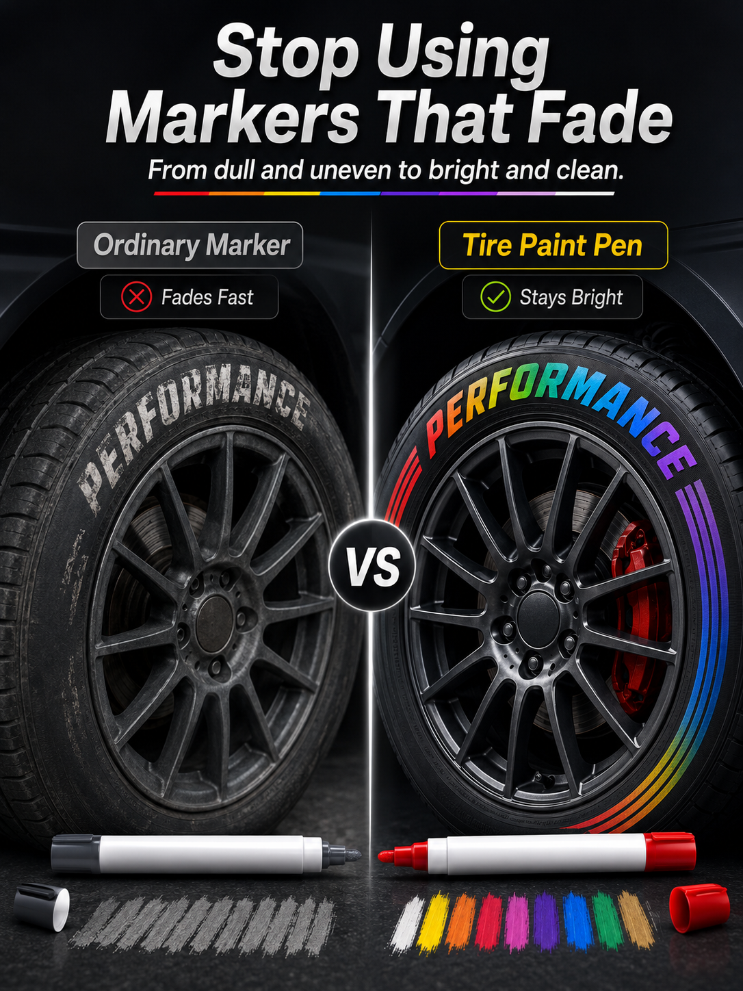 🔥🚗Oil-Based Waterproof Tire Paint Marker