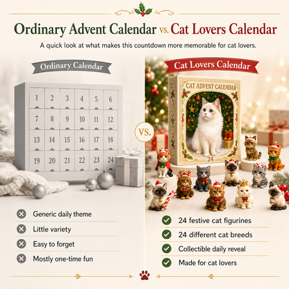 🐱🎄Advent Calendar 2026 Cat Advent Calendar - Giftfor Adults Friends CatOwners and Lovers Christmas Holiday Countdown Gift