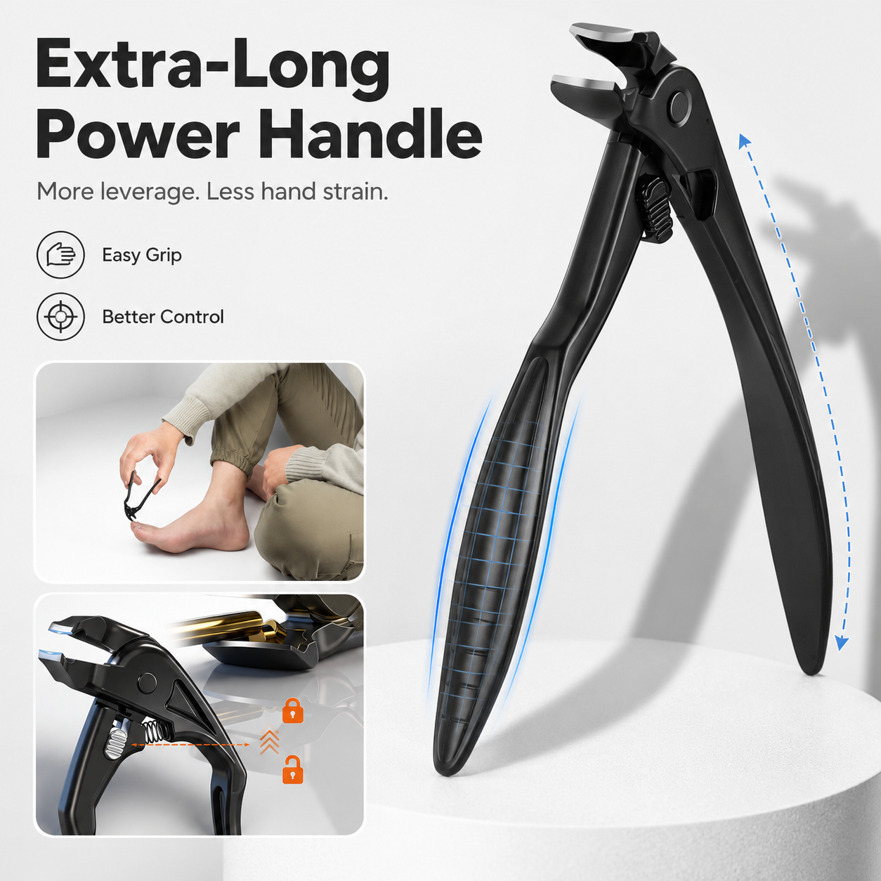 ✂️ Heavy-Duty Wide-Jaw Nail Clipper