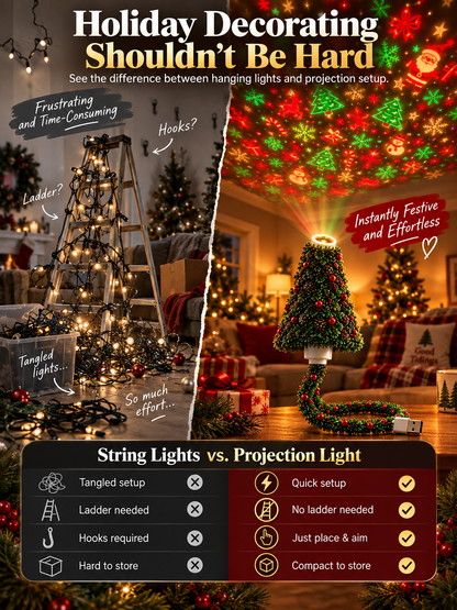🎄 Cozy Christmas Tree LED Lamp – Festive Holiday Decorative Light