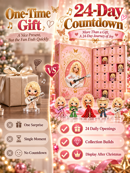 🎤💖 Dolly Advent Calendar — 24 Days of Country Glam & Collectible Surprises!