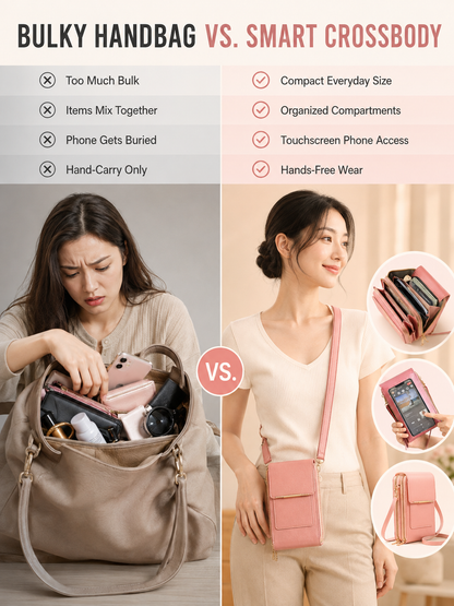 🎁Women's Touch Screen Mobile Phone Messenger bag🤩