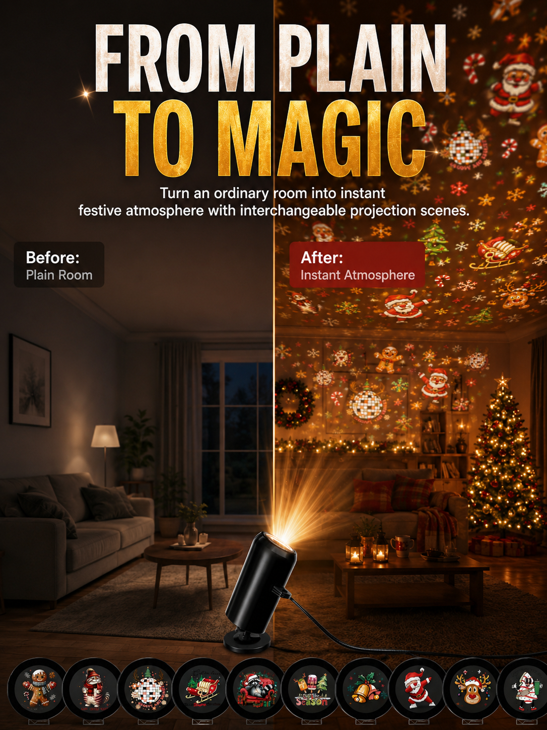 💡Multi-Scene Projection Light