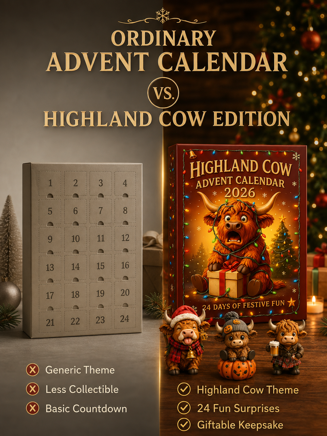 🎄🐮Highland Cow Advent Calendar 2026