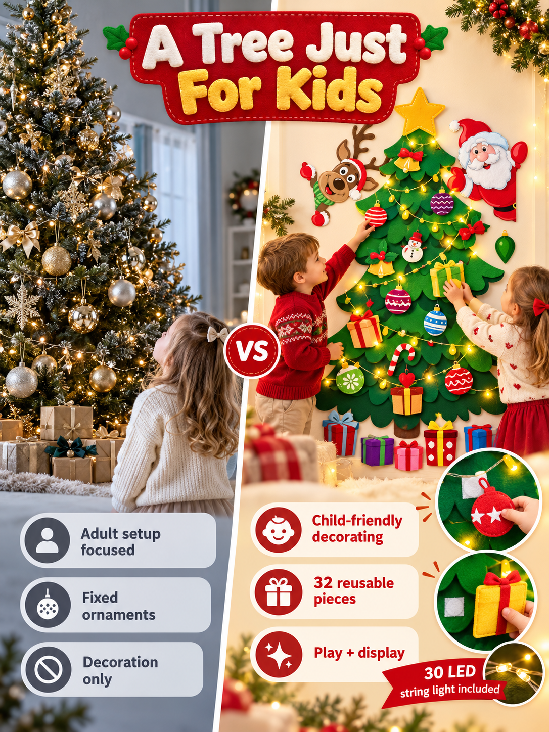 🎁DIY Felt Christmas Tree Set